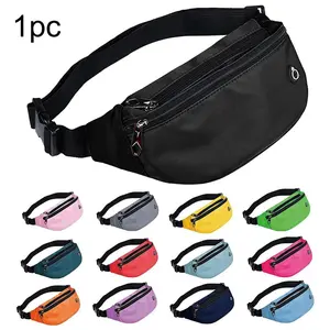 Water Resistant Fanny Pack with Headphone Port Adjustable Belt Bag for Men & Women Multiple Color Options for Travel Running & Casual Use