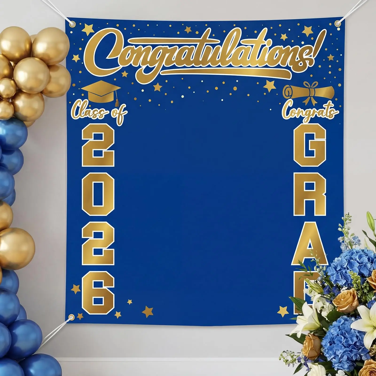1 Set of Graduation Ceremony Backdrops, Decorative Banner for the Class of 2026, Graduation Party Decorations, Graduations Decoration, Photography Backdrops, High School and College Party Decorations