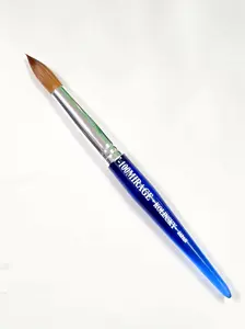 Nail Extravaganza T 100 Mirage Blue #18 Acrylic Brush - 100% Kolinsky Bristles, Precise Tip, Smooth, Professional Manicure & Nail Art Tool, Single Item