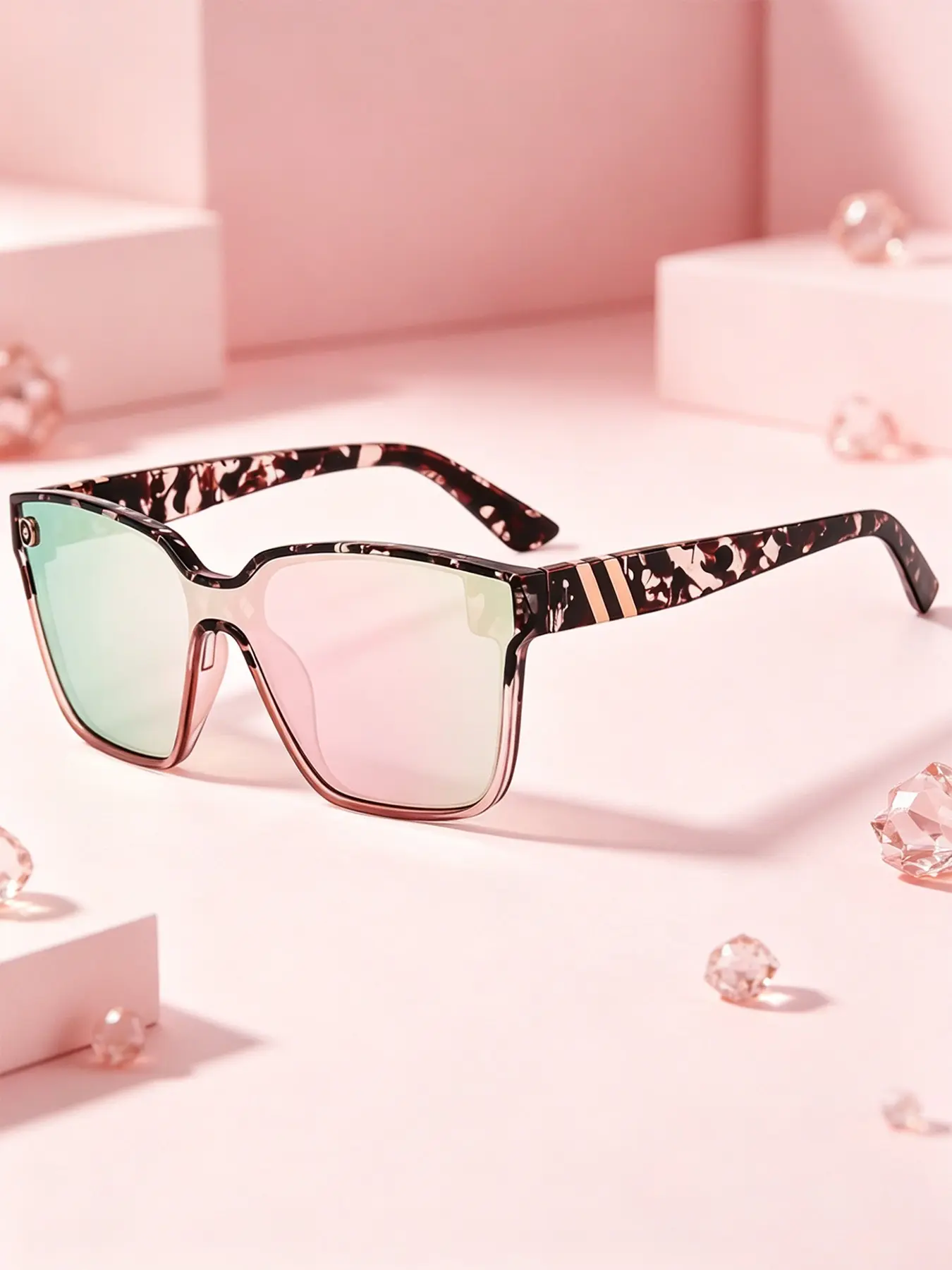 Tortoiseshell Frame Women's Polarized Sunglasses, Polarized Shades, Uv Protective Sunglasses, Uv400 Protection, Gradient Lenses, Fashionable Oversize, Ideal for Driving and Daily Wear, Polarized Eyewear, Polarised Sunglasses