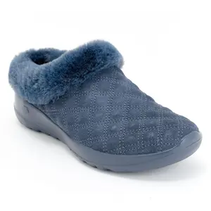Skechers On-the-GO Joy Cozy Suede Quilted Mules - Frosty Day