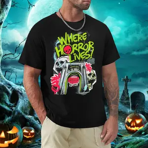Where is Horror Lives Halloween Horror Nights 2024 T-Shirt
