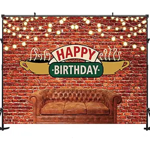 2D flat banner1pcs Red Brick Wall Backdrop Retro Pub Sofa Coffee Shop Backdrop for Men Women Adults Birthday Photography,Festivals,Decoration,Graduation,Artistic Portrait,Photography Studio,Professional Photographer,Video Backdrops or Product Displays