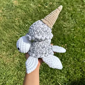 crochet cookies and cream ice cream turtle
