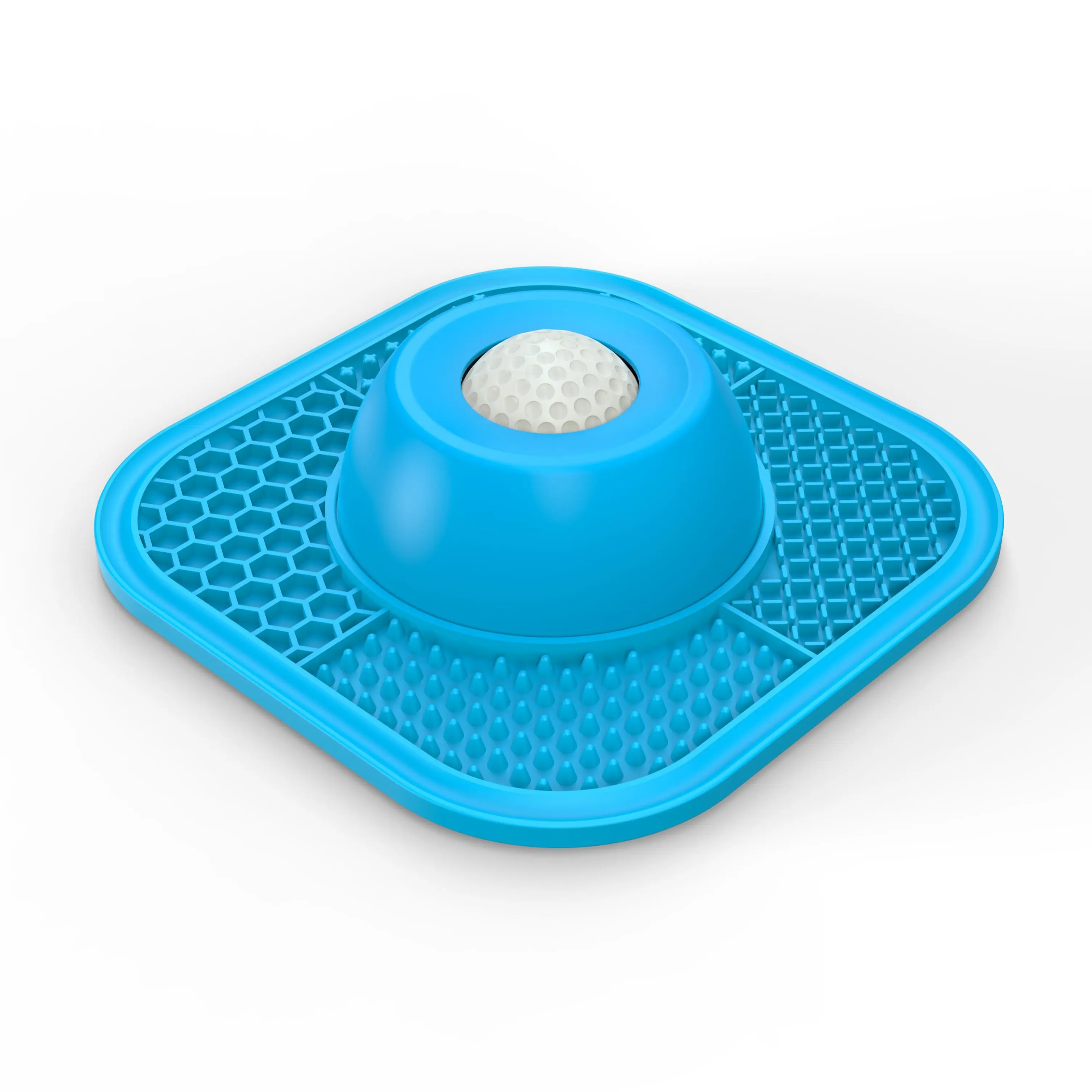 PLOSIF Slow Feeder Dog Bowls for Liquid Treat, Anti-Slip【Entertained Ball-in】 Bone Broth Dog Lick Bowl, Yogurt Pup Lick Bowl for Large Medium Small Breeds Dietary Supplement/Post-op Nutrition pet stuff dogaccessories