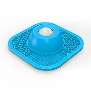 PLOSIF Slow Feeder Dog Bowls for Liquid Treat, Anti-Slip【Entertained Ball-in】 Bone Broth Dog Lick Bowl, Yogurt Pup Lick Bowl for Large Medium Small Breeds Dietary Supplement/Post-op Nutrition pet stuff dogaccessories