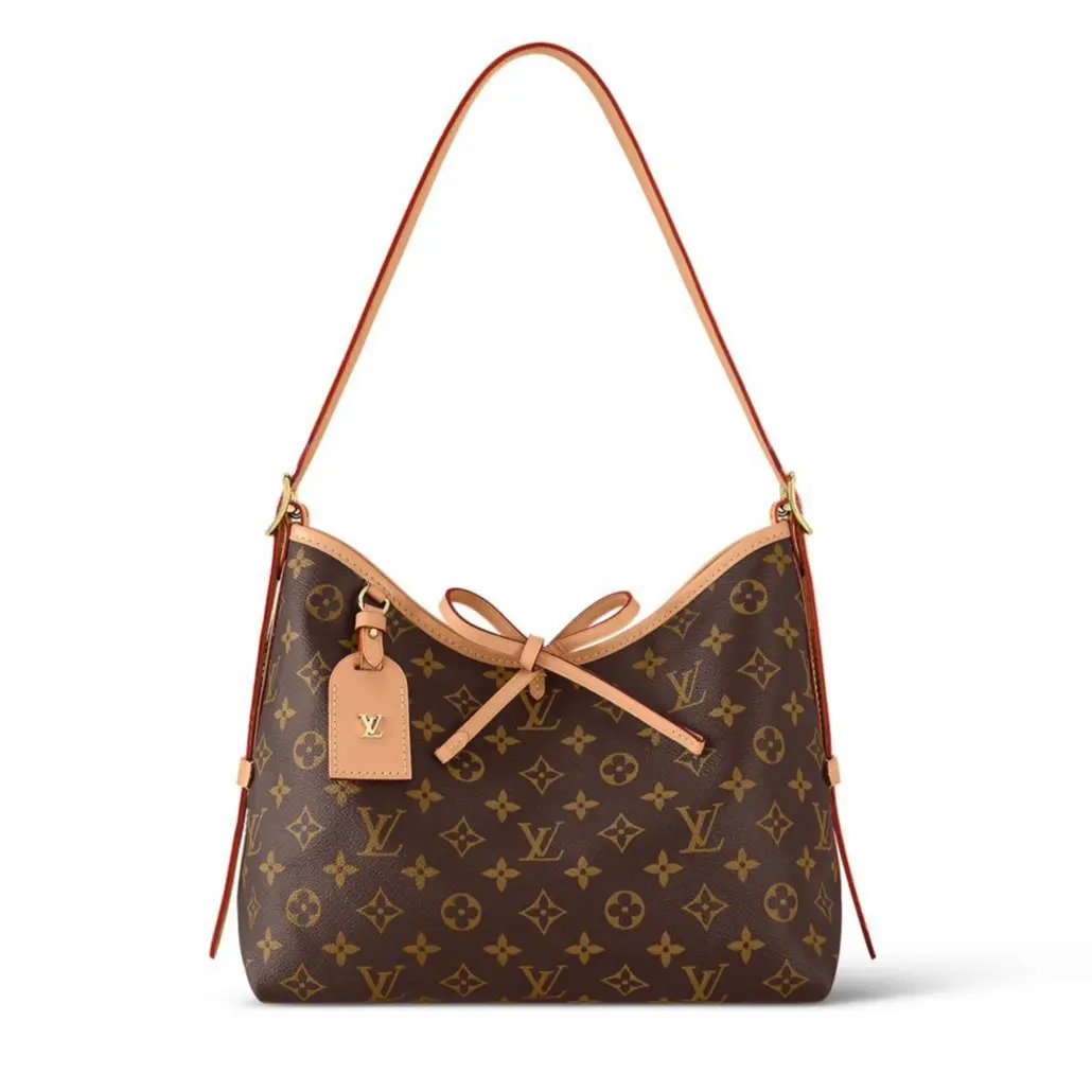 Pre-owned Louis Vuitton leather Shoulder Bags Carryall monogram PM size shoulder bag Z 1750