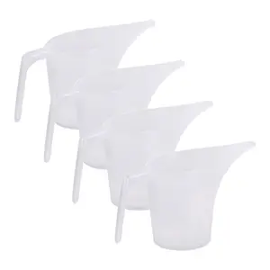 4pcs Large Capacity Funnel Pot Measuring Cups- Used Soap Making Supplies, Baking Molds, Candles, Candle Making, Baking and Watering- Easy Pour Long Spout Design, Baking Tools, Kitchen Essentials, etc, Candle Making Supplies, Watering Tools outdoorfun