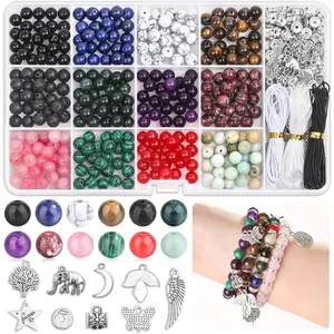 473 count Stone  Making Kit  Stone Bracelet Making Kit for Adults,    Beads for  Making, Bracelet Making