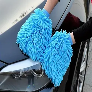 1pc Single -sided/double -sided Microfiber Car Wash Gloves - Anti-Scratch Cleaning & Care Tool for Cars & Home Kitchen