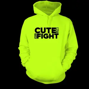 Hi-Vis Hoodie for Cute Fighting - Reflective Workwear Safety Jacket 2VTVP