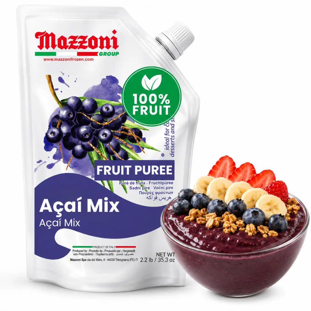 Acai Fruit Puree, 100% Fruit,  1 kg (2.2 lb)