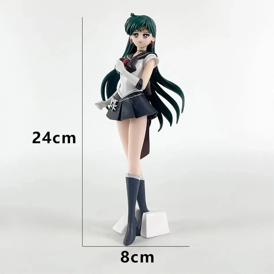 23cm Anime & Manga Finished Goods Girl Action Figurine - Sailor Moon Meiou Setsuna, Kaiou Michiru, Tenoh Haruka, Tomoe Hotaru GLITTER&GLAMOURS Toy Gift for Collectors