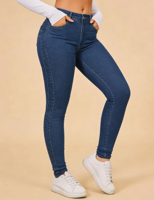 Stretchy Jeans for Women High Waist Jeggings Tummy Control Skinny Jeans Pull on Leggings with Pockets Trendy Casual