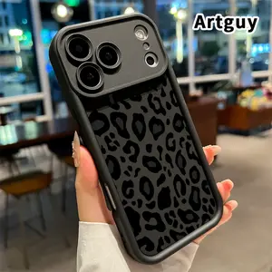 Soft Phone Case for iphone 17 Pro Max 16 Plus 15 14 13 12 11 XR Air E Leopard Print Elegance Printed TPU Rubber Full Lens Guard Durable Smartphone Cover for Boy