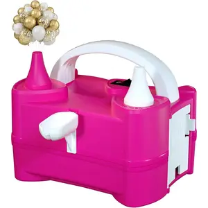 Electric Air Balloon Pump and Tying Tool in One, Balloon Pump Electric, Portable Dual Nozzle Balloon Pump Inflation for Party Decorations 110V-120V 400W