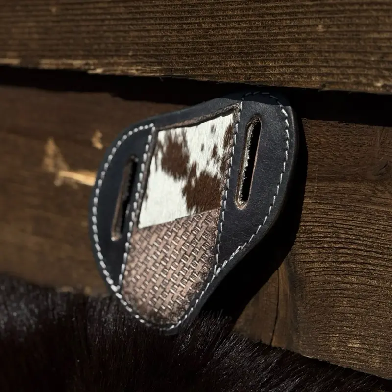 Pancake knife sheath cowhide handmade Pancake knife sheath cowhide handmade