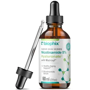 Biophix Nicotinamide 5% Hyaluronate Serum with Matrixyl for Smooth Clear Skin 2 oz - All Skin Types - Anti-Aging Moisture Boost