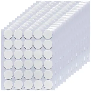 400 count Nano Double Sided Tape, 0.78" Round Putty Clear Sticky Tack, Glue Adhesive Dots for Picture Art Crafts Poster Decoration Balloons Festival Party, Removable Multipurpose