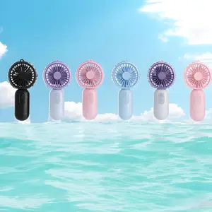 Mini Portable Fan Bulk 3 PCs, Cute Handheld Fan Battery Operated LightweightSmallPersonal Fan With 3 Speeds And USB Rechargeable Eyelash Fan For Women MenOfficeOutdoor Travel Camping