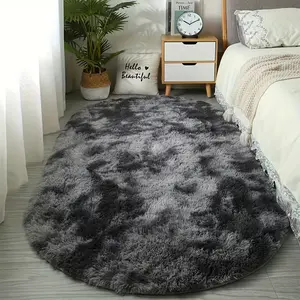 Soft Fluffy Shag Area Rug - 1pc Non-Slip Machine Washable Rug for Living Room & Bedroom - Cute Luxury Home Decor Rug