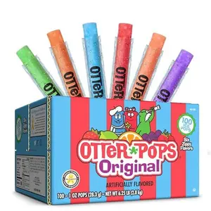 Otter Pops, Original Assorted Freezer Pops, 1oz Freeze Pops in Six Zippy Flavors, 100 Count, (85100)