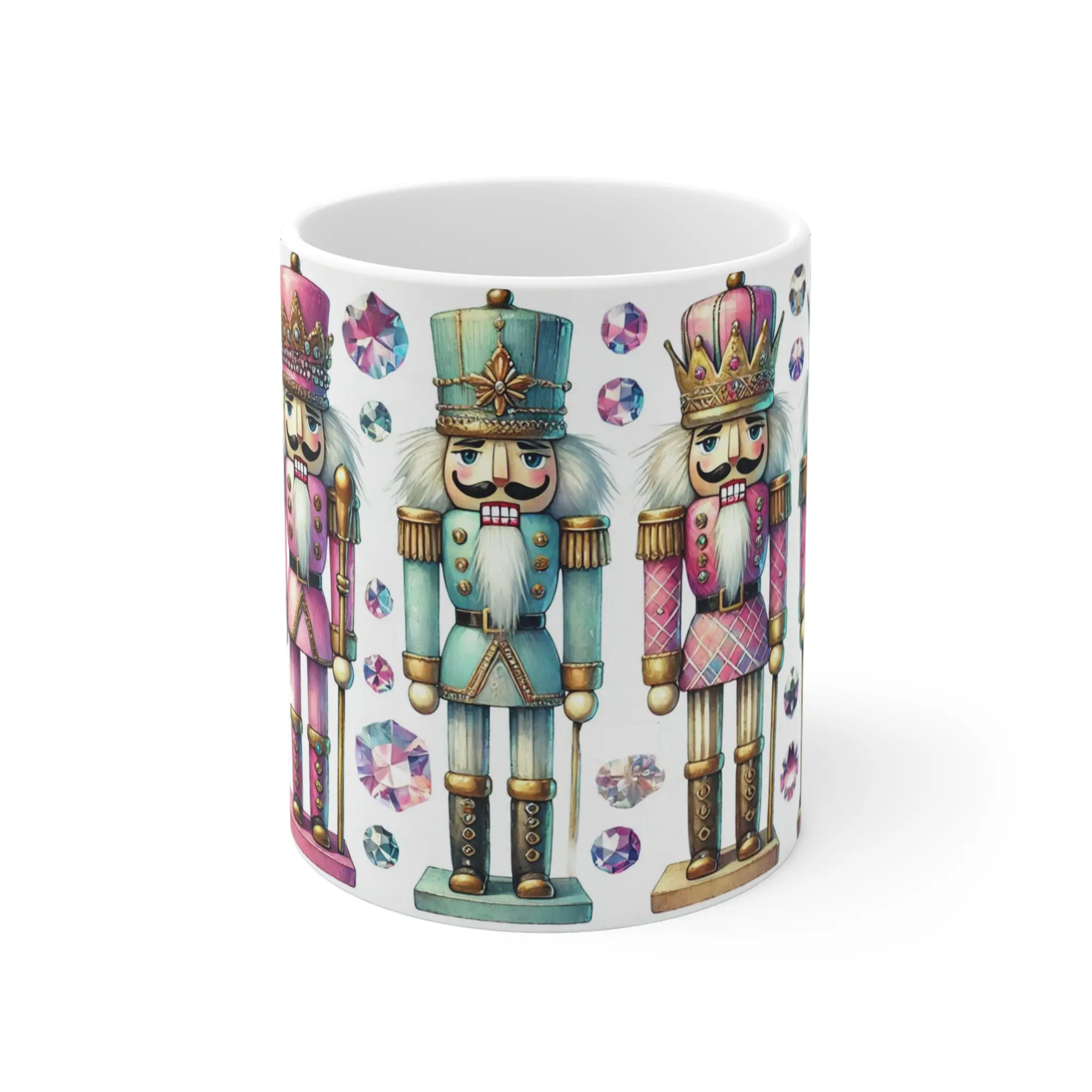 Nutcracker Christmas Mug, Holiday Coffee Cup, Festive Drinkware