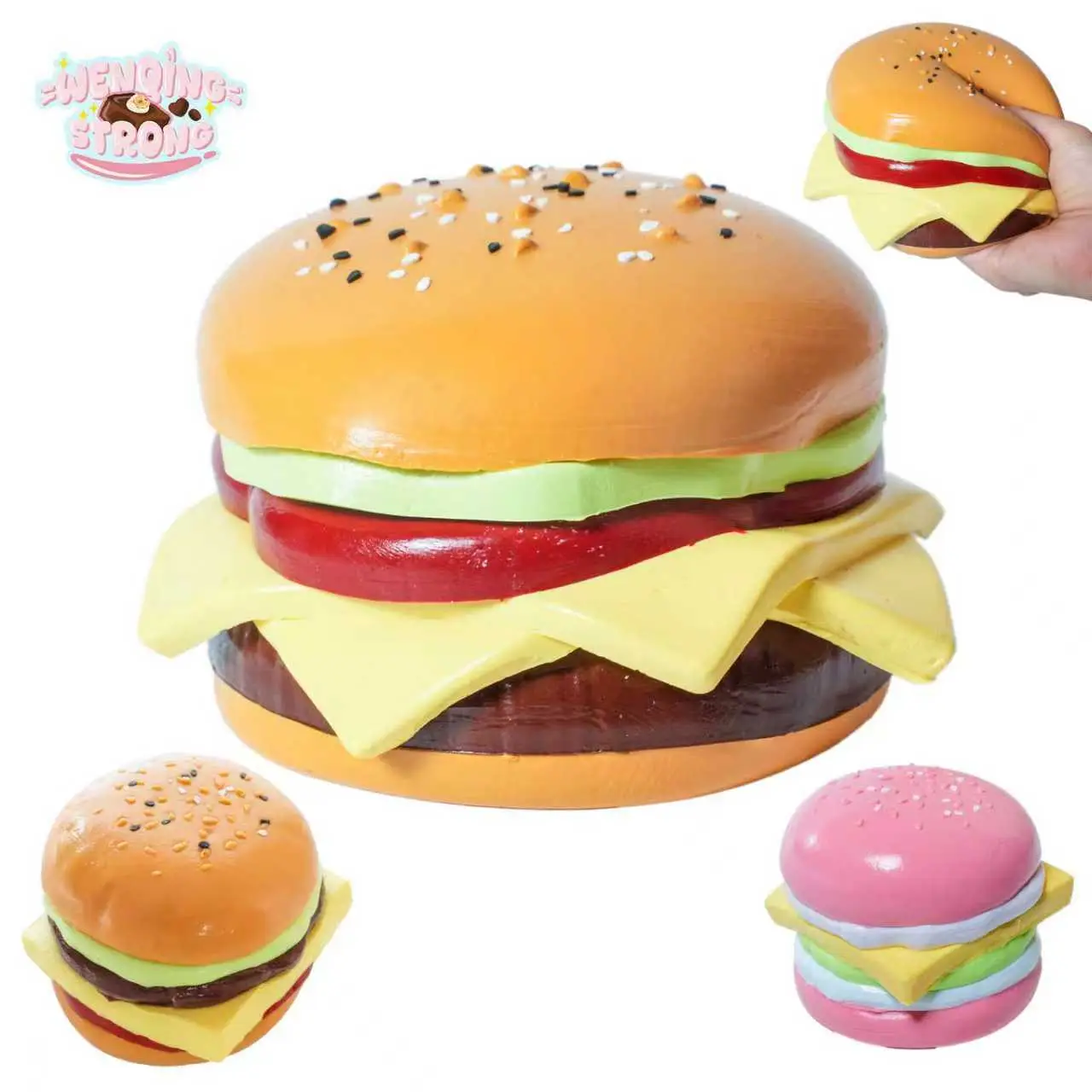 [WenQing Taba Squishy] Handmade taba squishy squishies/hamburger Sticky Squeeze Toys Gift for kids gift Taba taba squishies Gifts For Children's Day S