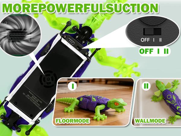 Remote Control Wall Climbing Gecko: Gravity Defying RC Lizard Toy for Kids - Type-C Rechargeable, 30-Min Playtime Realistic S-Shaped Walking Prank Animal for Boys Age 4-12 Birthday Gift (Purple)