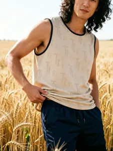 3pack embossing Knit Vest, Loose Casual Knitwear for Spring & summer, Fashion Men's Knit Clothing for Daily Wear, Knitted