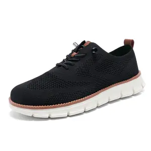 Men's 2026 Flyknit Breathable Casual Shoes - Ultra Lightweight Lace-up Sport Sneakers for Men, Large Size 8810