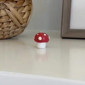 Weighted Pen Topper for Gel Pens Mushroom Clay Cap Ink Flow Aid for Adult Coloring Cute Cottagecore Stationary Gift Handmade Polymer Clay with Rubber Lined Interior