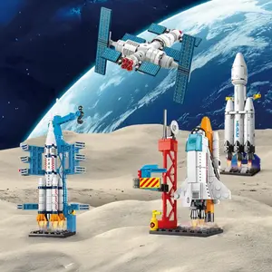 Astronautics Building Block Assembly Model – Educational Rocket & Space Station for Kids and Adults, Science Education Toy, Birthday Gift