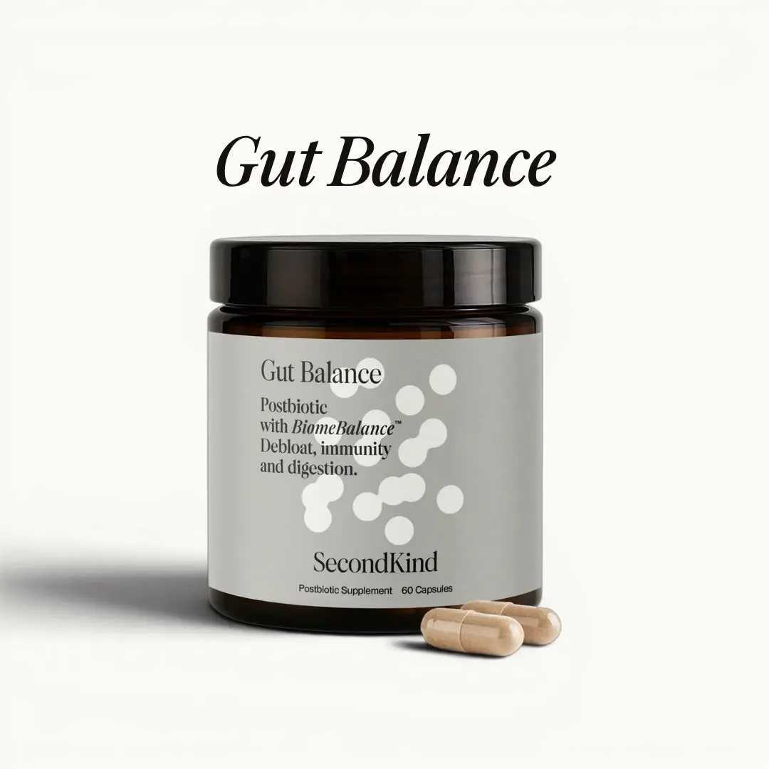 Gut Balance Postbiotic Supplement with BiomeBalance Formula for Digestive Wellness and Immunity Support