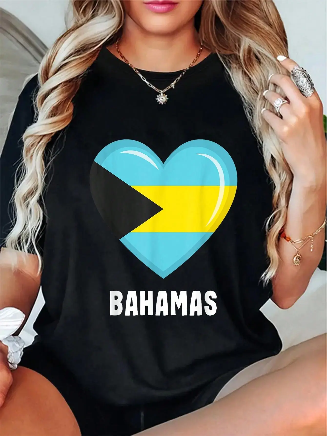 100% Cotton  Bahamas Flag Bahamian Clothing & Gifts Bahamas Flag Jersey, Bahamian T-Shirt
