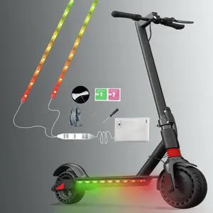 Electric LED Bicycle Scooter Lights Night Cycling Colorful Lamp Waterproof Safety Skateboard Scooter Lights