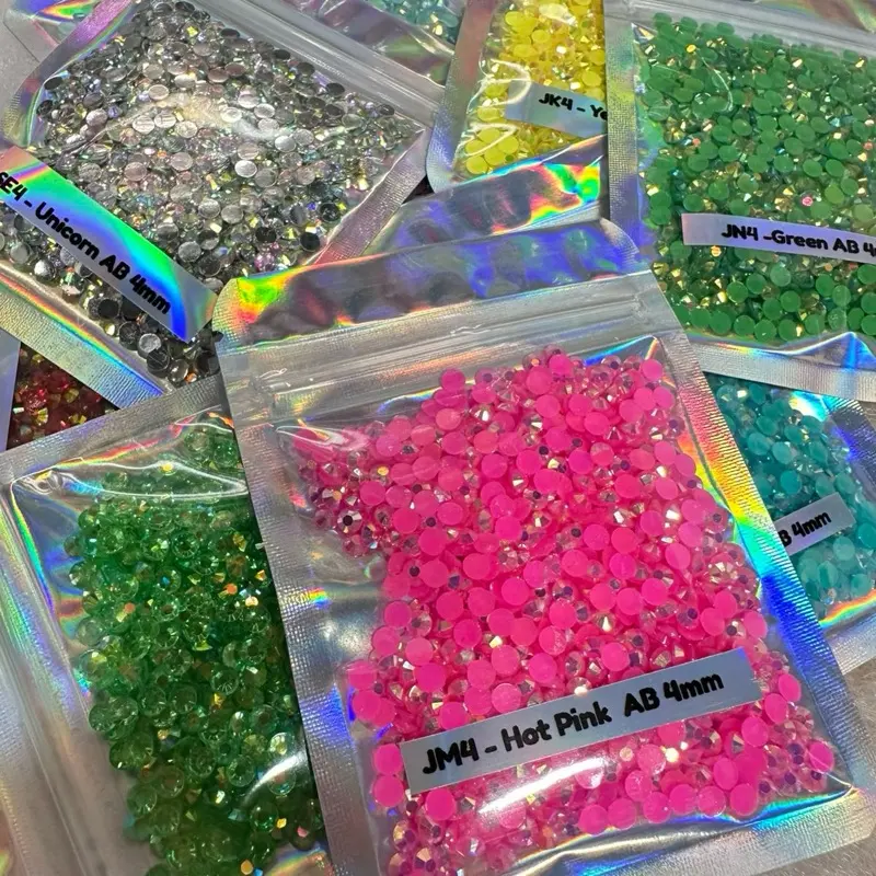 4mm Jelly Resin AB Rhinestones 4mm Jelly Resin AB Rhinestones