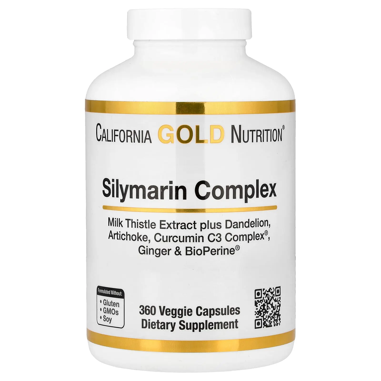 California Gold Nutrition Silymarin Complex, 360 Veggie Capsules