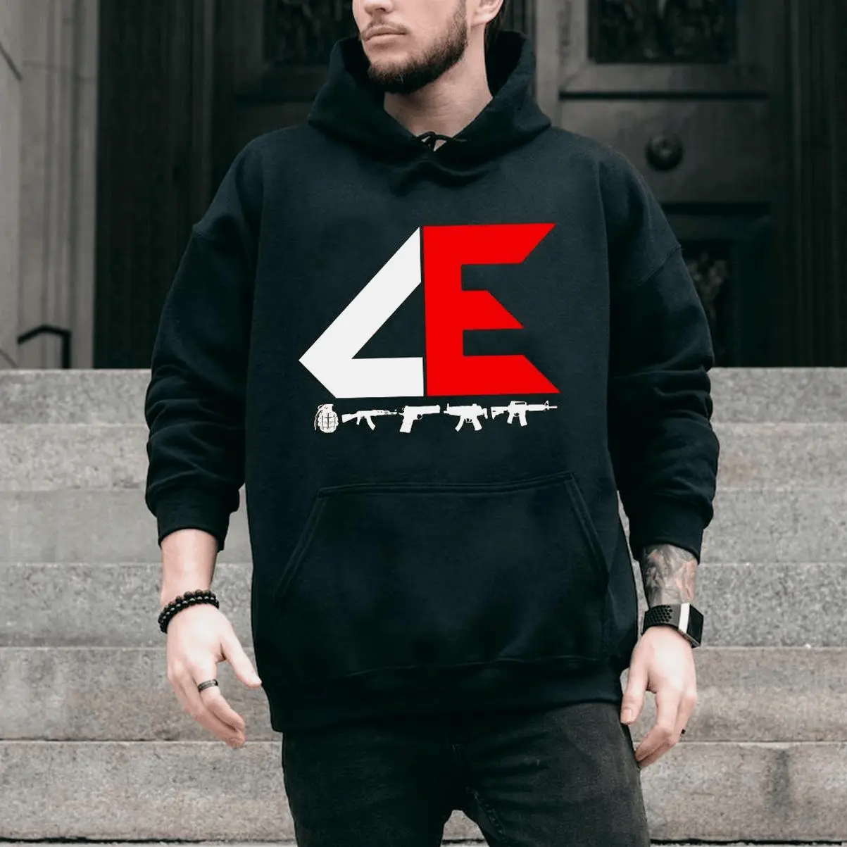 T-shirt black Comando Exclusivo Hoodie black Comando Exclusivo Sweatshirt D42090601 Hoodied Cozy Unisex Pullover Hoodie Hoodied Hoodies for Men & Women