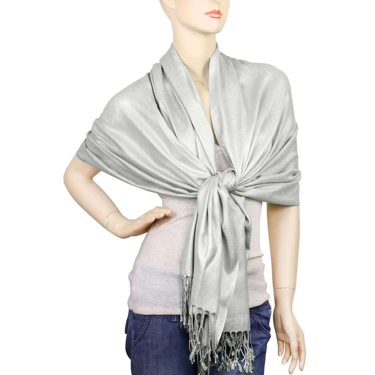 Falari Women's Soft Solid Color Pashmina Shawl Wrap Scarf Wedding Favors Bride Bridesmaid Gifts Evening Dress