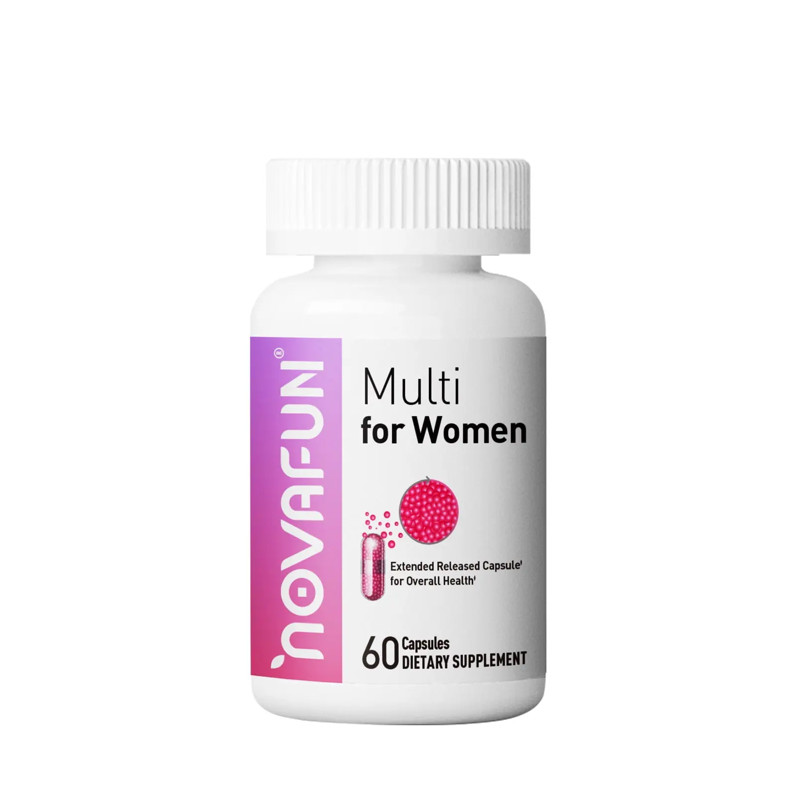 Novafun Multi For  Capsules, Time Released Capsule, Dietary Supplement for  Health, Assists Energy & Beauty - 60 Day Supply - 60 ct vitamins women gummies neuro gum feminine ph balance berbamine unda ashwagandha men ounce hope sugarfina Healthcare Fitness