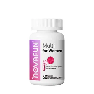 Novafun Multi For  Capsules, Time Released Capsule, Dietary Supplement for  Health, Assists Energy & Beauty - 60 Day Supply - 60 ct vitamins women gummies neuro gum feminine ph balance berbamine unda ashwagandha men ounce hope sugarfina Healthcare Fitness