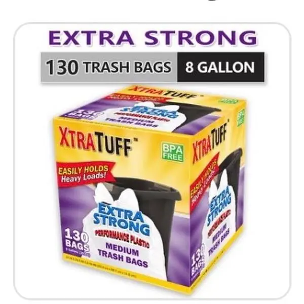 Expandable Leak-Resistant Garbage Bags