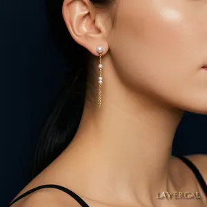 LG042 SparklyFresh P Earrings Elegant Hight Quality