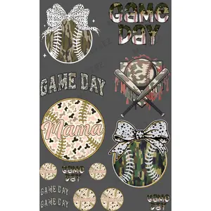 BASEBALL (6) (CAMO) PREMADE GANGSHEET - 22X36 DTF TRANSFERS - DIRECT TO FILM