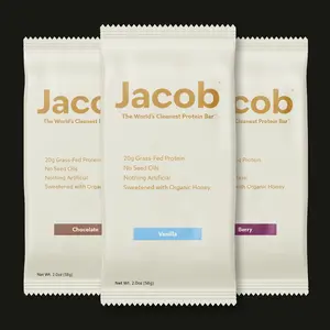 Jacob Bar - Real Clean Ingredients, Grass-Fed High Protein, Gluten-Free, No Seed Oils, Nothing Artificial