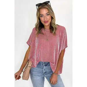 Beatryx Two-Tone Rib Knit Oversized Top - BACK IN STOCK GARMENTARY