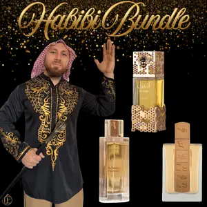 Habibi Bundle | Lattafa Atheeri + Lattafa Angham + Lattafa The Kingdom Women's | Women's Fragrance | 100 ML | Eau De Parfum | Mandarin - Vanilla & Lavender