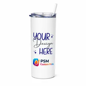 Custom 20oz a 40oz Sublimation Tumbler Personalized Photo Cup with Straw, Gift Isea