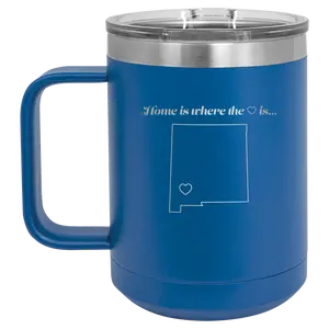 New Mexico Heart 15 oz Mug | Royal Blue